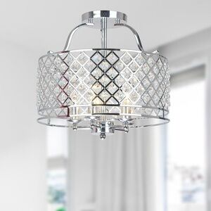 Willa Arlo Interiors Chrome Vandeusen Flush Mount Ceiling Lighting From Way fair